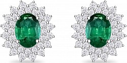 Emerald Diamond earring set
